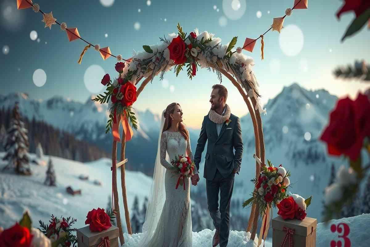 Antonella Elia e Pietro Delle Piane: un matrimonio da sogno a Cortina per il Capodanno