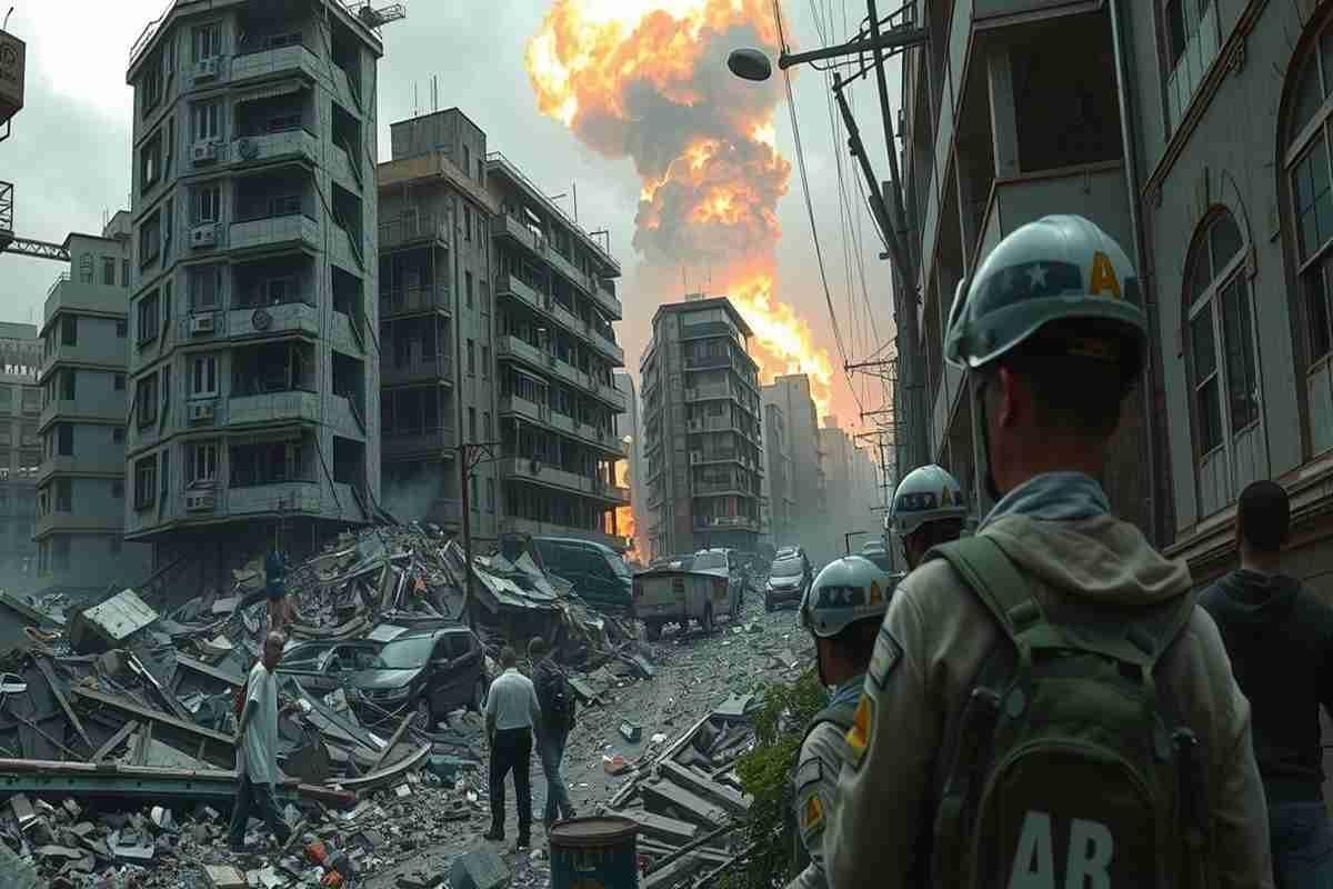 Kiev: si scava tra le macerie di un edificio residenziale colpito