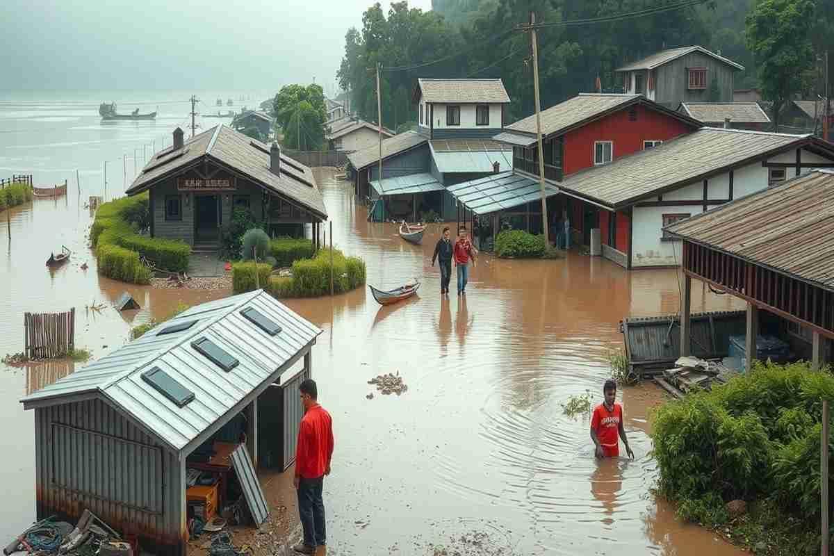 Tragedia nell'Hebei: forti piogge causano 4 morti e 8 dispersi