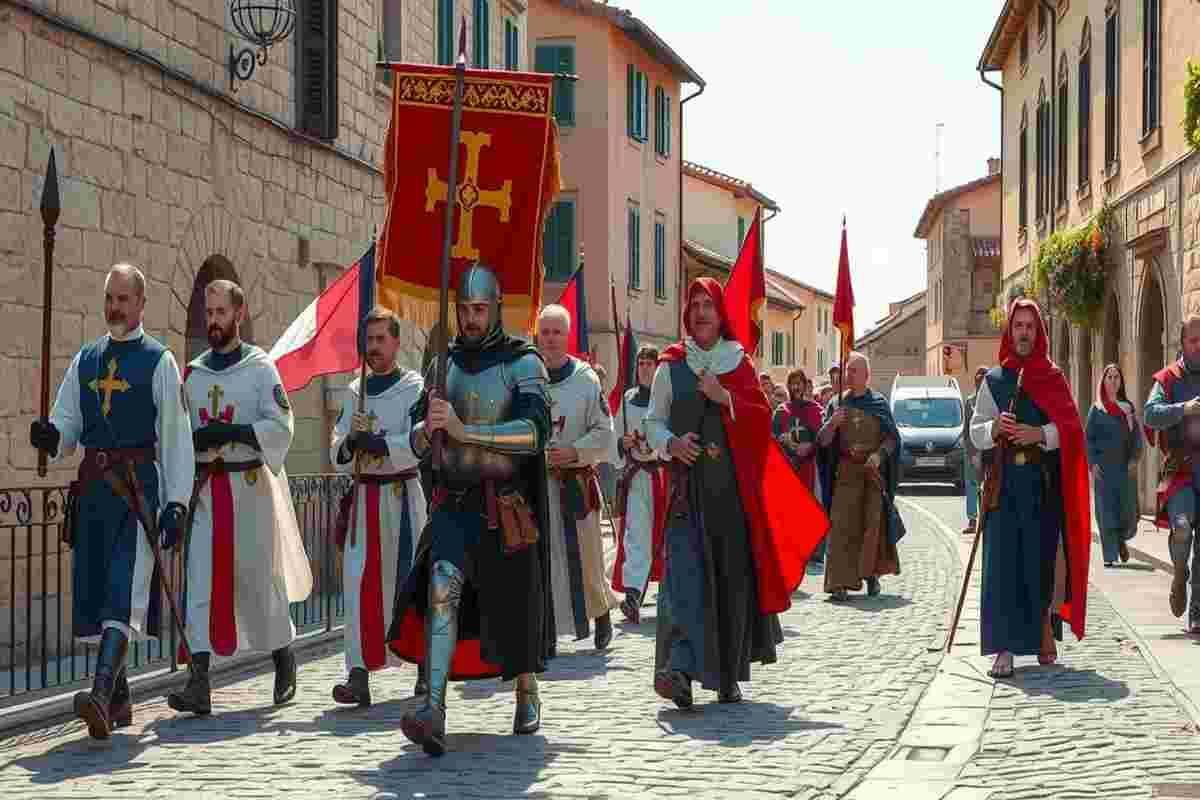 Il fascino di cavalieri e monaci di Calatrava nel corteo storico di Orsara