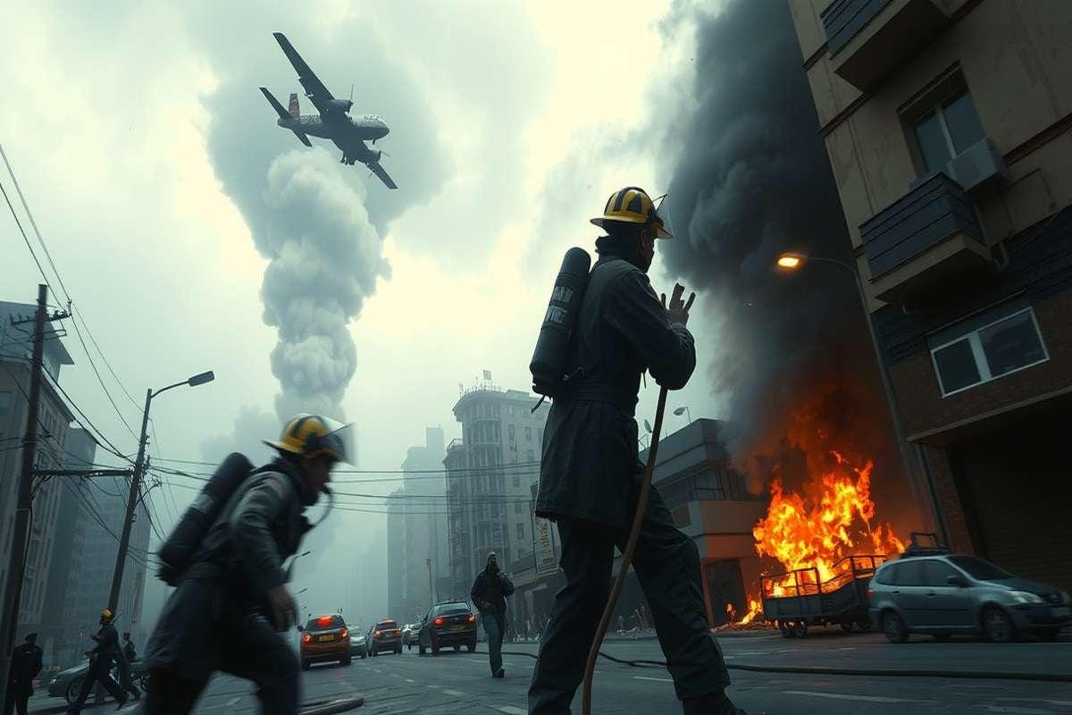 Droni in azione su Kiev: tre edifici in fiamme nel caos della guerra