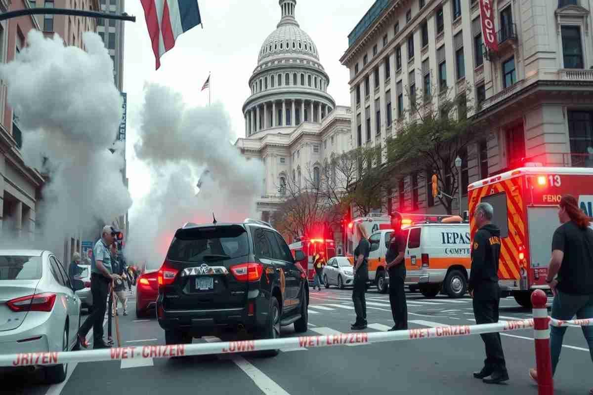 Un Suv del Secret Service prende fuoco davanti alla Casa Bianca: cosa è successo?