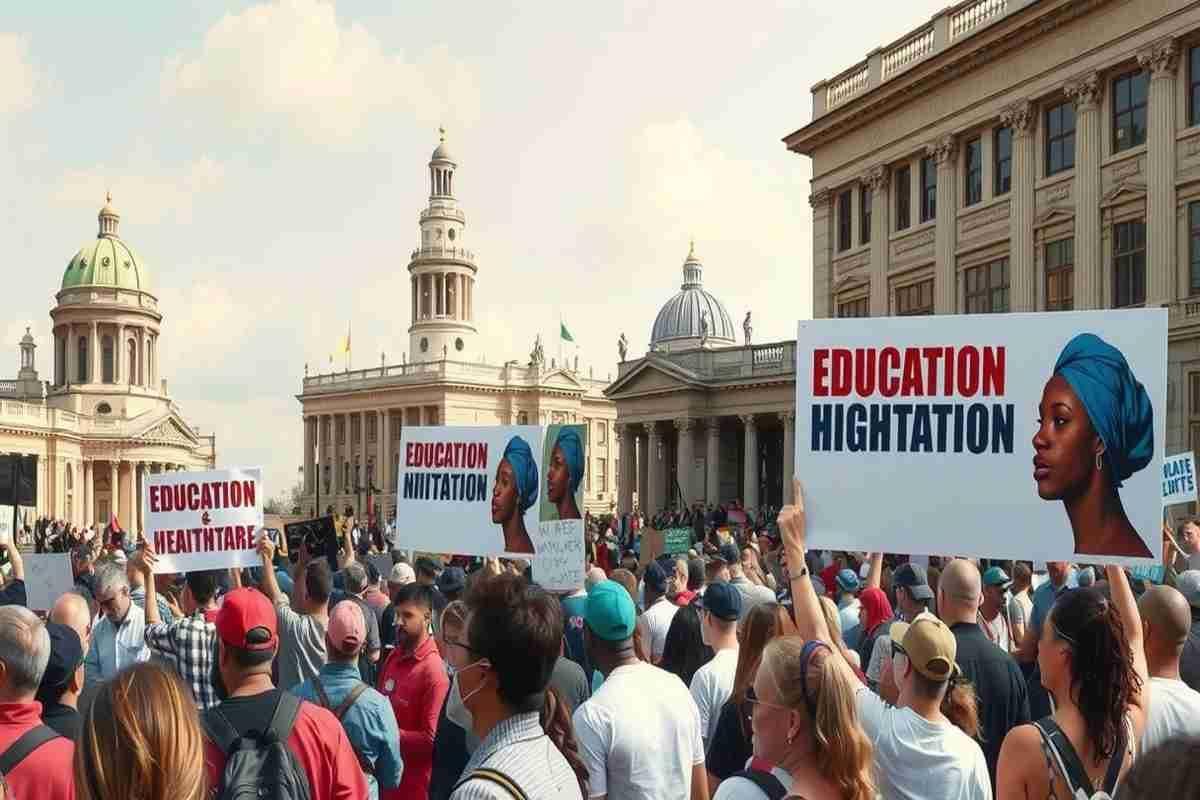 Universitari e medici in piazza: la battaglia contro i tagli di Milei