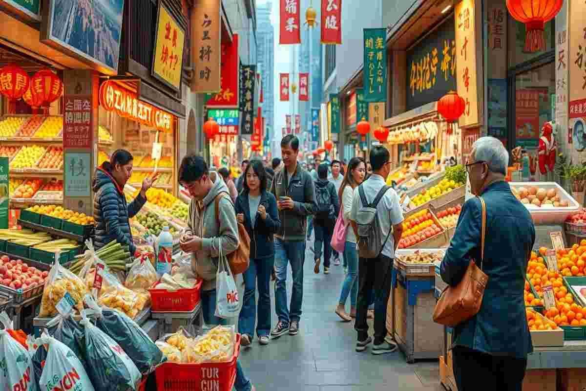 Cina in deflazione: i prezzi al consumo scendono dello 0,3%