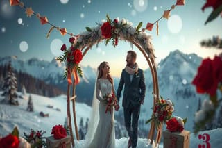 Antonella Elia e Pietro Delle Piane: un matrimonio da sogno a Cortina per il Capodanno