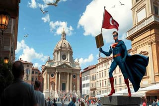 Superman rende omaggio a Dante: un incontro epico a Firenze