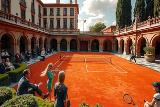 Un campo di tennis in centro a Milano: il nuovo trend della fashion week