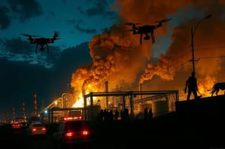 Attacco ucraino devastante: una raffineria russa in fiamme