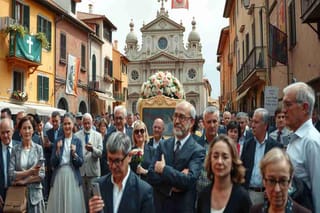 Il commovente arrivo del feretro di Pippo Baudo a Militello
