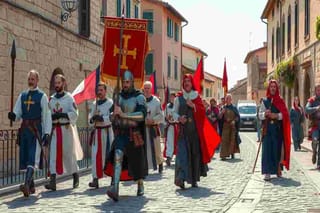 Il fascino di cavalieri e monaci di Calatrava nel corteo storico di Orsara