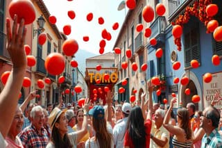 Pomodori volanti: la battaglia di Bunol conquista 22mila turisti