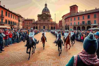 Redmayne sorprende il pubblico al Palio di Siena durante le prove dei cavalli