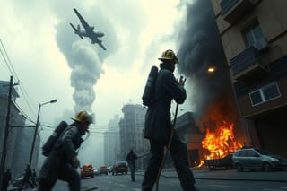 Droni in azione su Kiev: tre edifici in fiamme nel caos della guerra