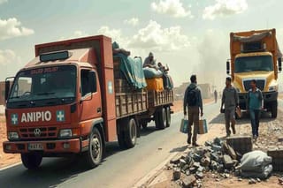 Aiuti umanitari in arrivo: i camion attraversano il confine per Gaza