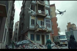 Drone ucraino colpisce palazzo residenziale: cinque feriti nel raid