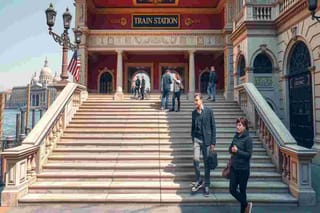 Riscoperta la bellezza della scalinata monumentale di Venezia Santa Lucia
