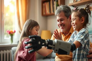 Un padre riacquista la mobilità e riabbraccia le figlie grazie a Neuralink