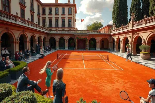Un campo di tennis in centro a Milano: il nuovo trend della fashion week