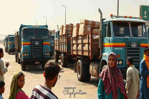 Aiuti umanitari: 120 camion della Mezzaluna Rossa arrivano a Gaza