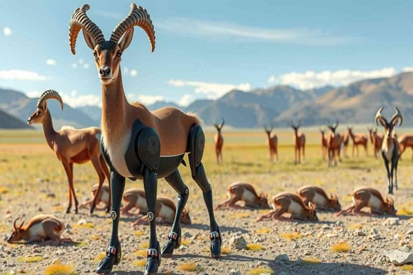 Cina lancia il primo robot antilope per sorvegliare le mandrie