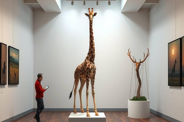 La giraffa di Rothschild fa il suo debutto alla Triennale di Milano