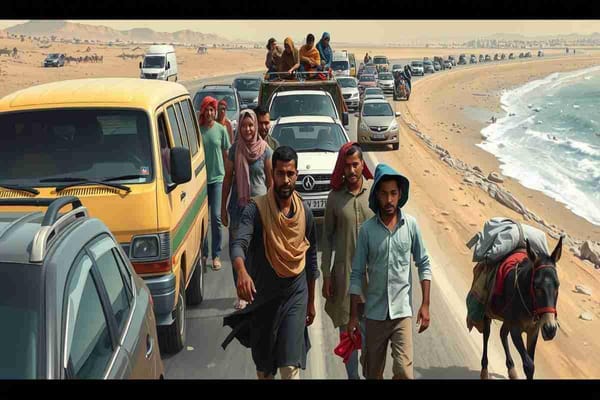 Speranze e disperazione: il dramma delle strade verso il sud di Gaza