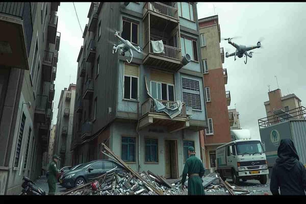 Drone ucraino colpisce palazzo residenziale: cinque feriti nel raid