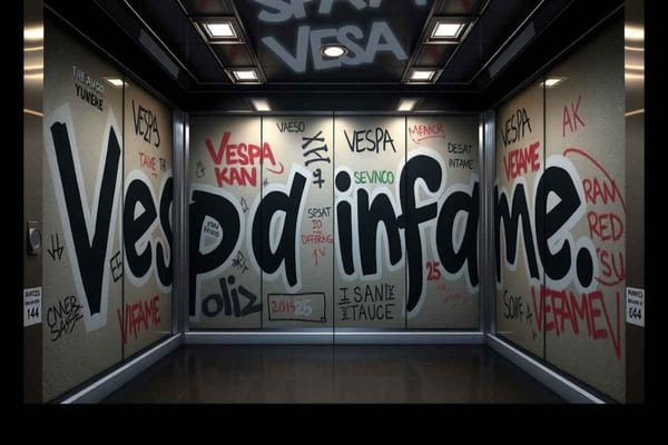 Un messaggio provocatorio: 'Vespa infame' compare in un ascensore della Rai di Via Teulada